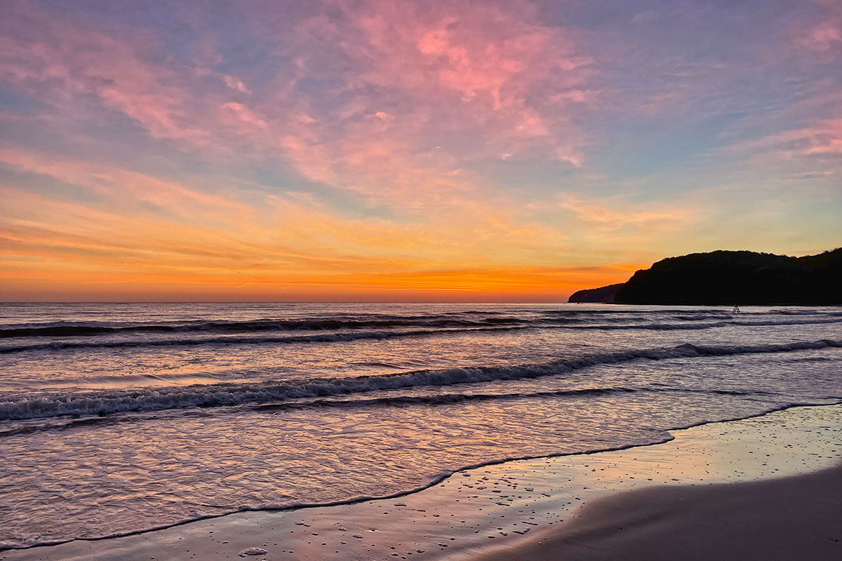 Strand Sonnenuntergang Binz auf Rügen
